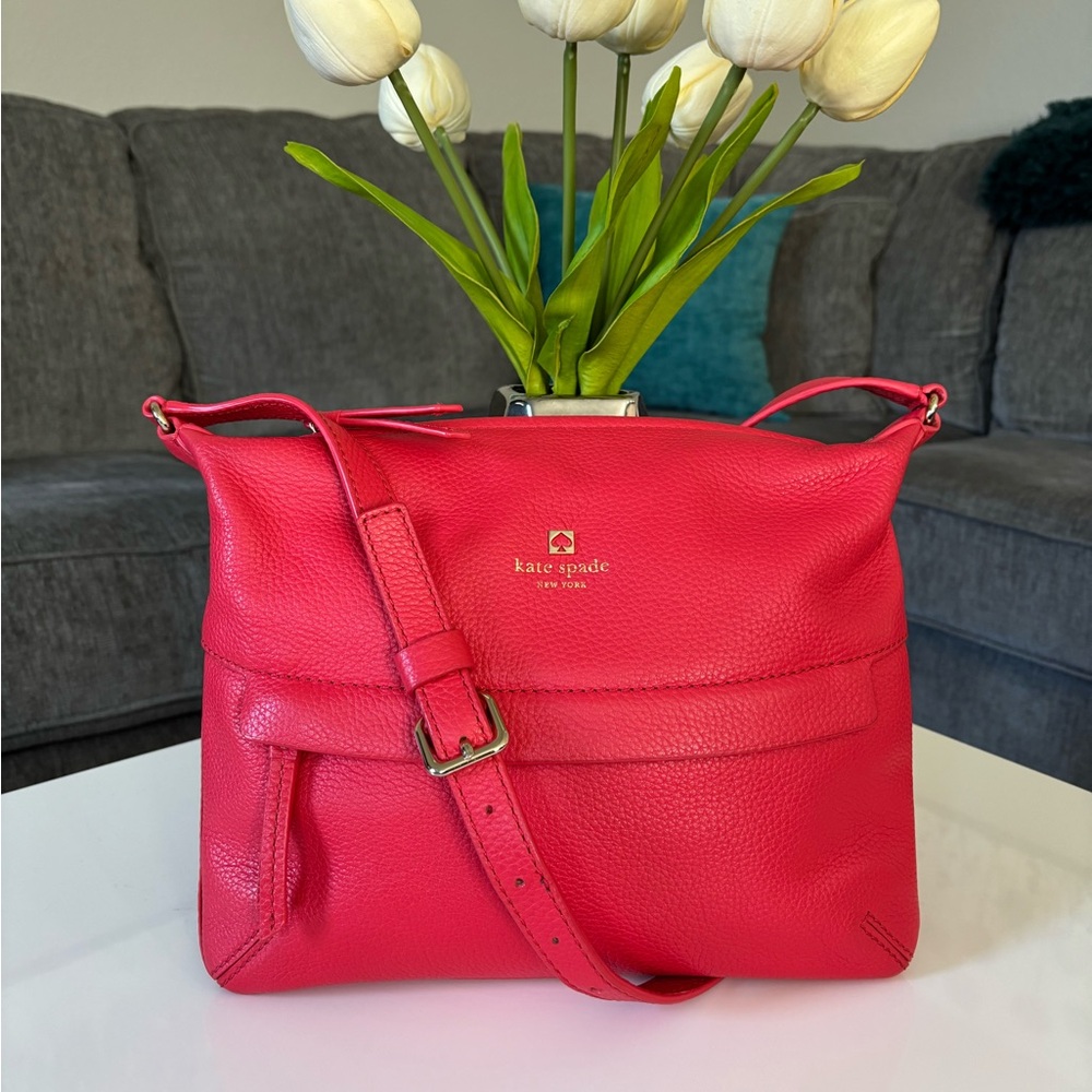 EUC Kate Spade Pebbled Leather Shoulder Bag / Crossbody bag - Picture 11 of 16